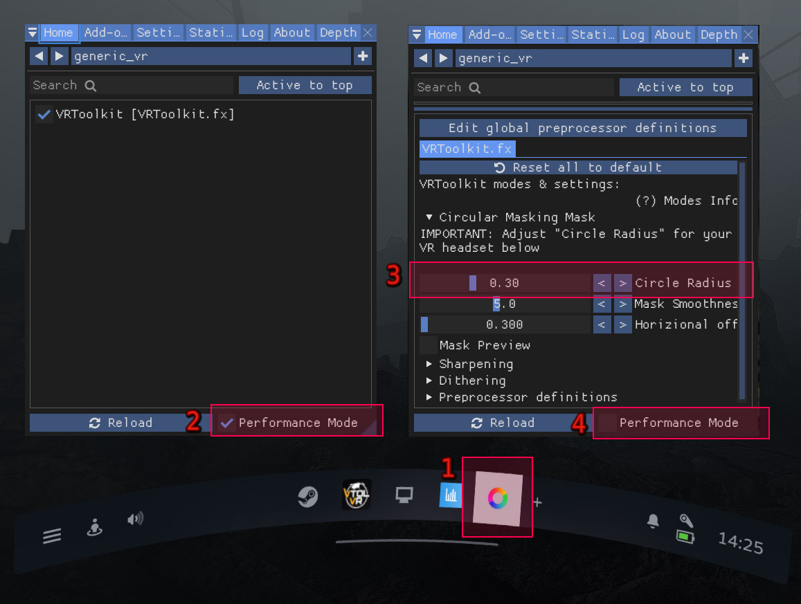 how to open reshade menu